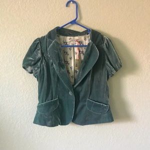 Vintage Inspired Velvet Mini Jacket